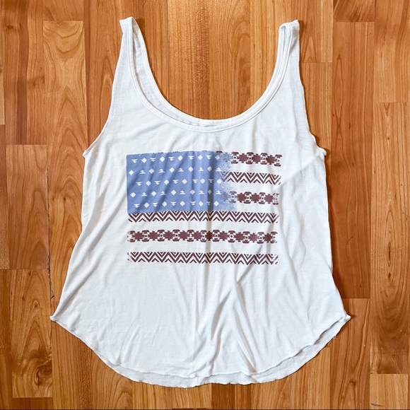 Billabong Tops - Billabong || USA America flag 4th of July tank top